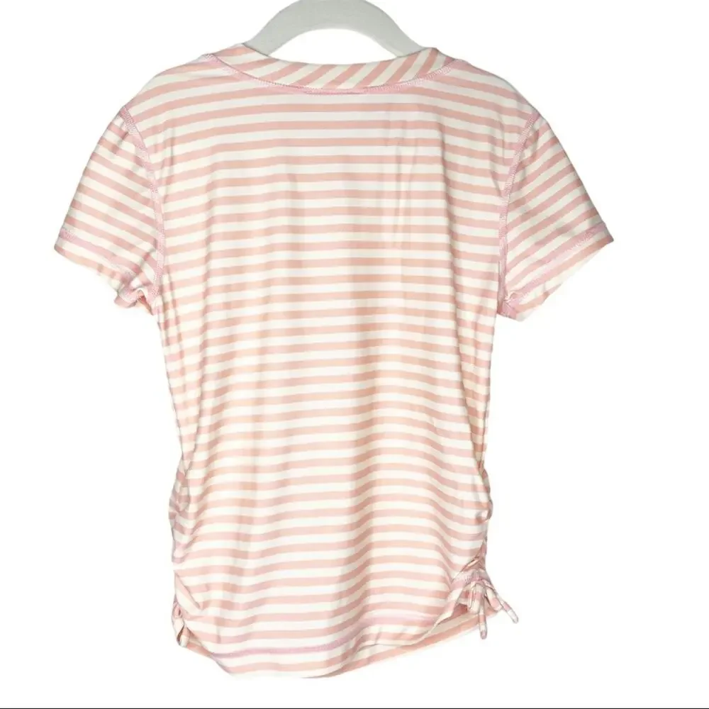 Girls Hanna Andersson Summer Beach Swim Floral Striped Shirt 10